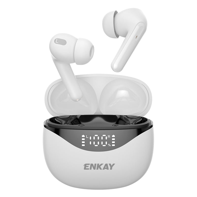 ENKAY HAT PRINCE Bluetooth 5.1 TWS Stereo Earbuds Noise Reduction In-ear Touch Control Earphones with Digital Charging Box ENKAY HAT PRINCE Bluetooth 5.1 TWS Stereo Earbuds Noise Reduction In-ear Touch Control Earphones with Digital Charging Box